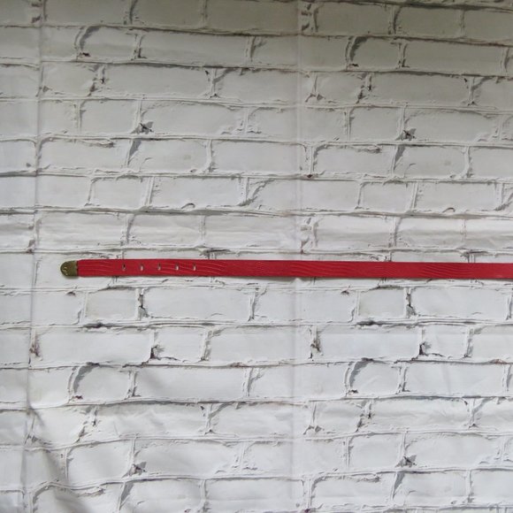 Vintage Red Leather Cowboy Belt - Picture 7 of 10